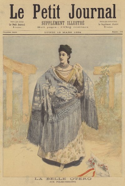 La Belle Otero at the Folies-Bergere by French School